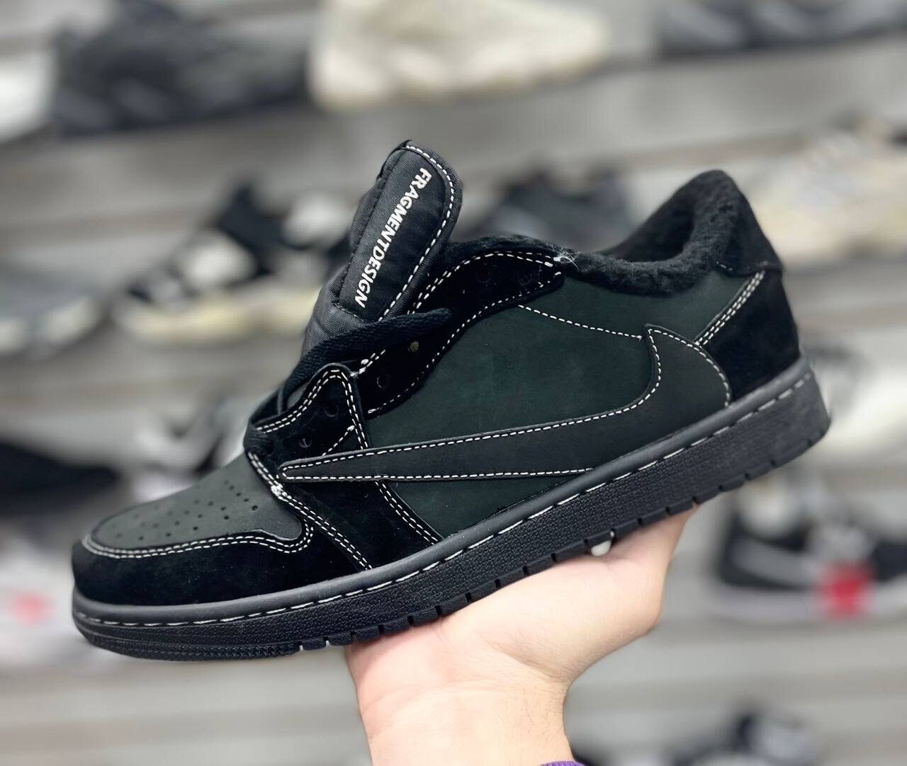 Распродажа Travis Scott x Air Jordan 1 Low OG SP Black Plantom